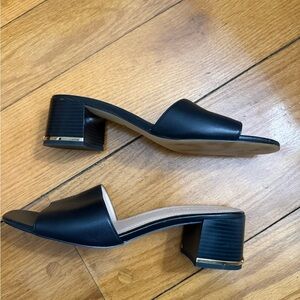 Black Women's Block Heel Sandals